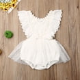 thumbnail image 2 of SUNSIOM Baby Girls Romper Lace Halter Backless Dress Jumpsuit, 2 of 7