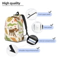 thumbnail image 4 of Rateoe Monkeys in the Jungle Pattern Canvas College Laptop Backpack,Travel Daypack,Durable Rucksack Travel Notebook Bag School Backpack Book Bag for Men Women-Medium, 4 of 7