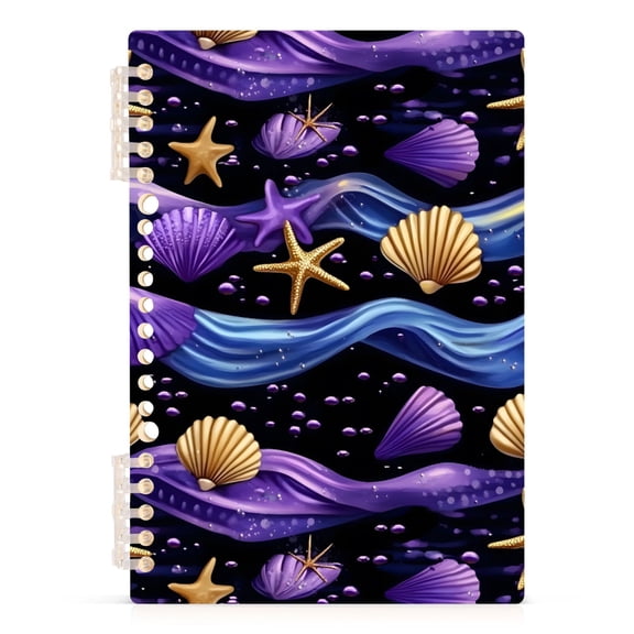 joogoo A5 Spiral Journal Notebook Starfish Seashells College Ruled Notebooks 8.3" x 5.7" 1 PC