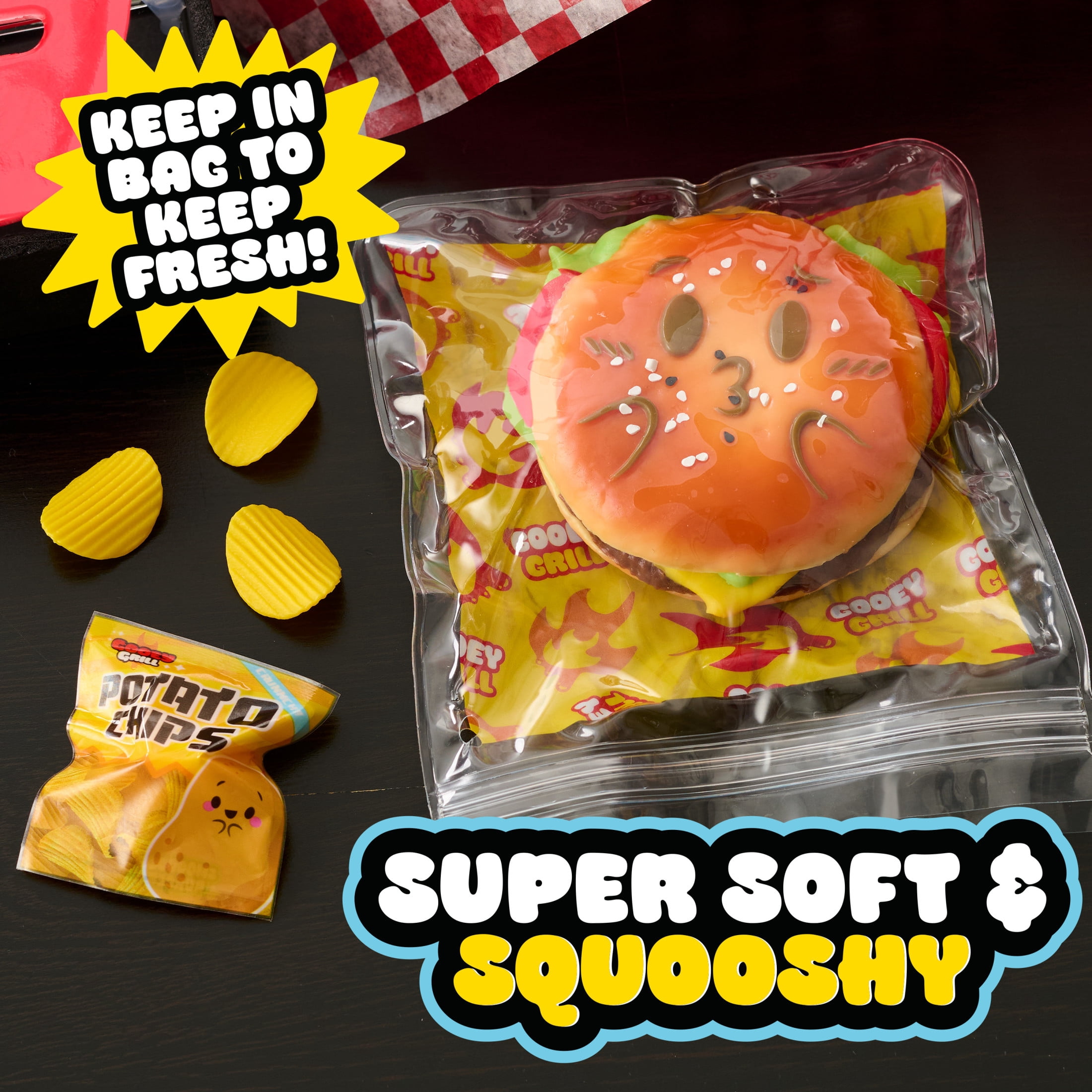 Ooey Gooey Gooey Grill Assortment with Toppings, Kids Toys for Ages 3 Up