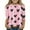 Multicolor a3, variant on Spazoro Toddler Girls 3/4 Sleeve Shirts, Casual Love Print Spring and Fall Round Neck Fashionable Tops for Girls Multicolor Size 7-8T