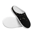 thumbnail image 3 of Kdxio Star Silver Glitter Women's Men's Slippers Plush Slip-On House Slipper for Winter Indoor Soft Cushion Non-slip Fluffy Slides Slippers-35/36, 3 of 7
