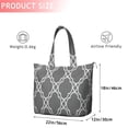 thumbnail image 4 of Gray Geometric Pattern Travel Tote Bags for Women Carry On,Large Weekender Bags for Women Travel,Multi Functional Duffle Bag for Work,Shopping,Sports, 4 of 5