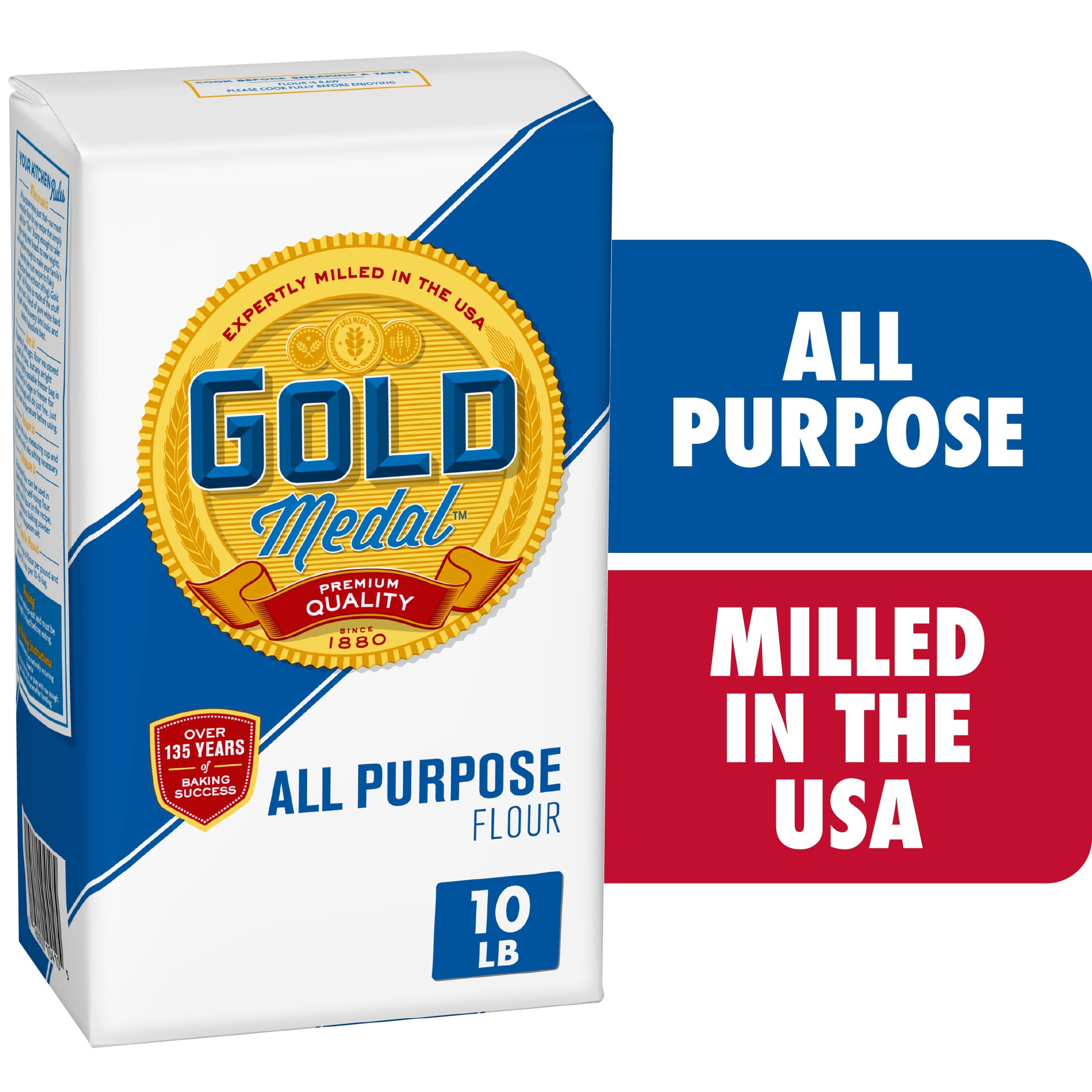 (4 pack) Gold Medal All Purpose Flour, Baking Flour, 10 lb Bag