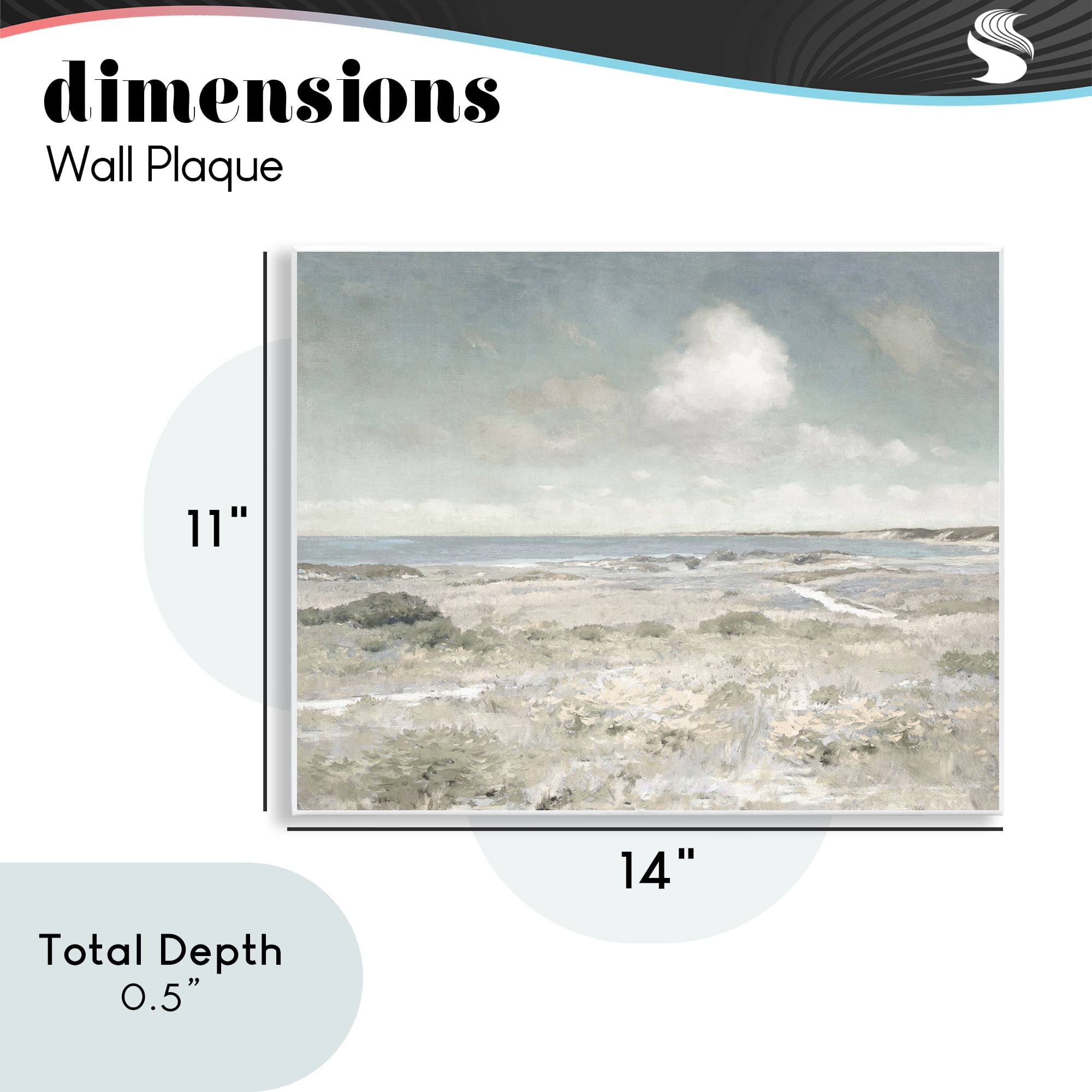 Stupell Industries By The Shore Neutrals Wall Plaque Art, design by Christy McKee
