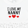 thumbnail image 4 of Inktastic I Love My Nanny Girls Baby Dress, 4 of 5