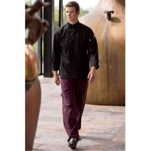 4003-6908 Baggy Pant Blk-Wine Houndstooth 4Xl