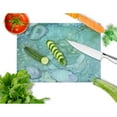 thumbnail image 2 of Abstract Crabs and Oysters Glass Cutting Board Large, 2 of 2
