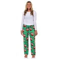 thumbnail image 3 of Sesame Street Elmo Pajamas Women's Ornament Design Plush Fleece Lounge Sleep Pants, 3 of 7