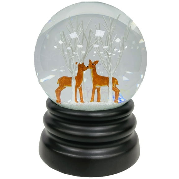 Ashfield & Harkness Sanctuary Church Decorative Snow Globe with Wind Up Music box and LED battery operated light