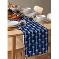 thumbnail image 3 of Table Runners 72 Inches Long Dress Scarves, Starfish Navy Farmhouse Kitchen/Dining Table Runner, Coffee Tablerunners, Blue Coastal Ocean Summer Sea Beach 13x72 Inch, 3 of 7