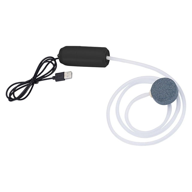 Aquarium USB Fish Stone Energy Save Supplies Large Volume Black