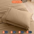 thumbnail image 5 of HNB Store Pillow cases Premium 1000TC | Luxury Soft Egyptian Cotton Pillow Case | Standard 20x26" inch | 2 Pieces Pillow Case | Taupe, 5 of 6