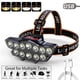 thumbnail image 1 of Linterna frontal USB, linterna frontal impermeable, linterna frontal USB, lámpara frontal, eficiencia maximizada, 1 of 5