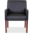 thumbnail image 2 of Lorell, Full-sided Arms Leather Guest Chair, 1 Each, 2 of 2