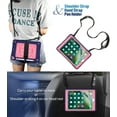 thumbnail image 3 of iPad Air 2 Case,iPad Pro 9.7 Case,Hybrid Shockproof Rugged Heavy Duty Full-Body Drop Protection Stand Kids Case with Shoulder Strap for iPad 6 / iPad Pro 9.7,Blue+Rose, 3 of 7