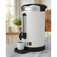 thumbnail image 7 of Emorefun 80 Cups Large Coffee Pot, 3.2 Gallon Stainless Steel Hot Water Urn for Catering, Buffet, Office, White, 7 of 7