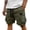 DH26_Army Green, variant on Lightweight Cargo Shorts for Men with Pockets Drawstring Comfy Casual Outdoor Shorts for Hiking Gym Workout Army Green S