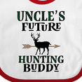 thumbnail image 4 of Inktastic Uncle Future Hunting Buddy Boys Boys Baby Bib, 4 of 4
