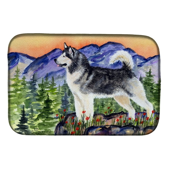 Alaskan Malamute Dish Drying Mat