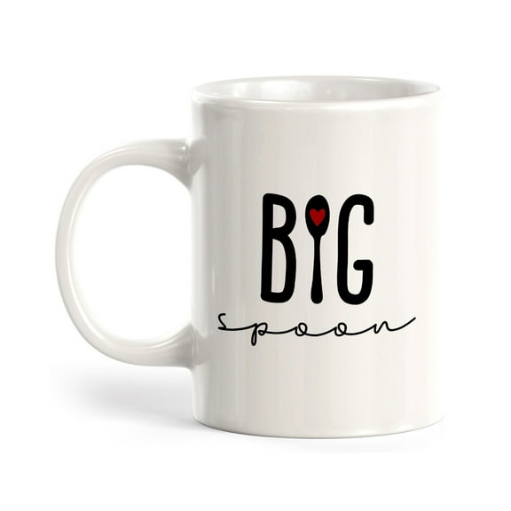 Big Spoon 11oz Ceramic Coffee Mug | Coffee Mugs Ideas for Couples
