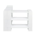 thumbnail image 1 of EverBlock 3 Level Corner Shelving Kit B | For Office, Playroom & Bookshelves | Giant Building Blocks | Easy to Connect & Reuse | Indoor & Outdoor Use | Build Displays & Structures | Red, 1 of 2