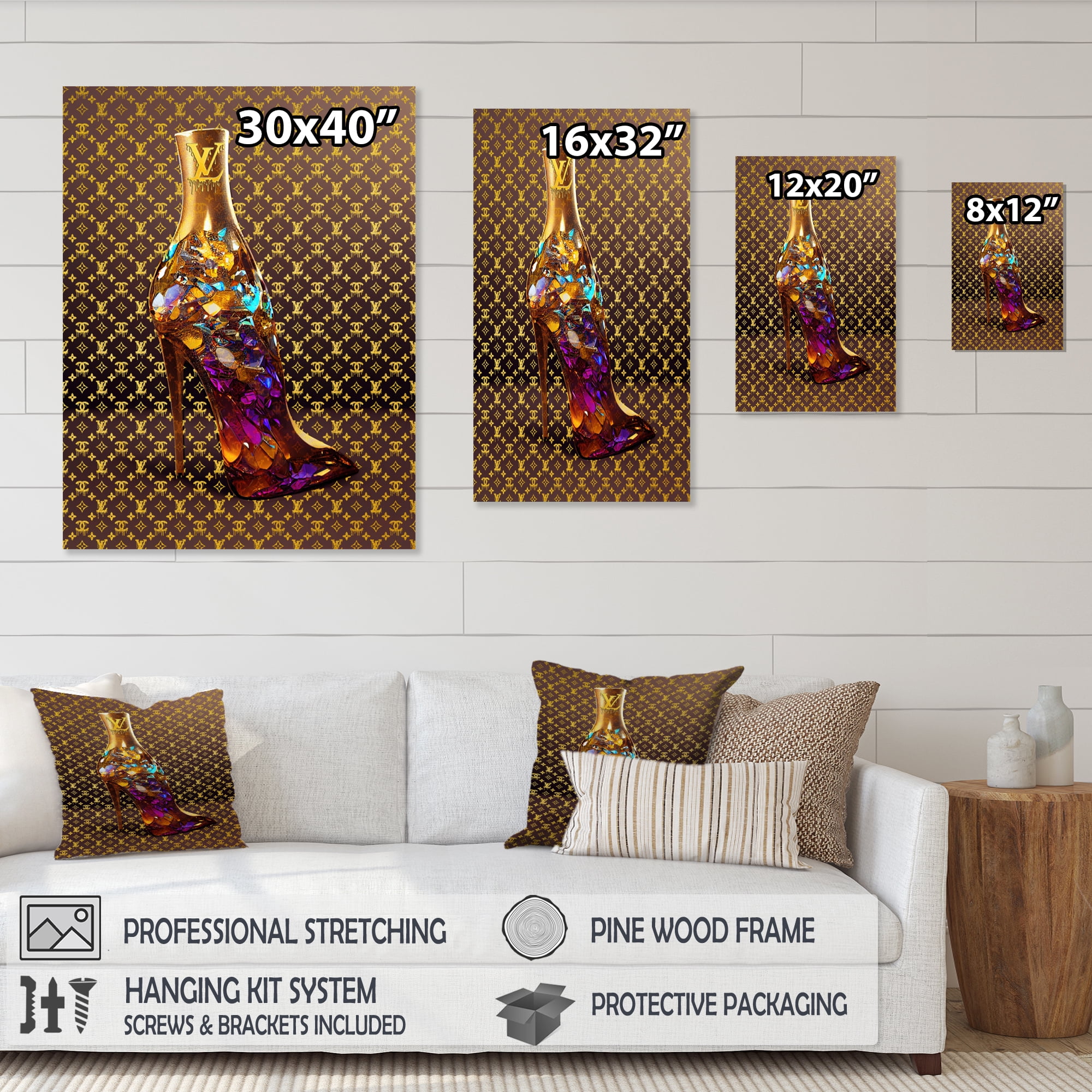 Designart Luxurious Stilettos III Canvas Wall Art