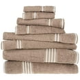 thumbnail image 1 of Bedford Home Rio 8-Piece Egyptian Cotton Towel Set, Taupe, 1 of 7
