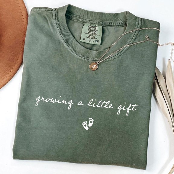 Season Pregnancy Announcement Shirt, Growing A Little Tee Tshirt All Size S-5XL