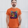 thumbnail image 3 of Tee Hunt If You're Nice I Might Let You Live with Me T-Shirt Andy Maxx Cat Men's Tee, Orange, Large, 3 of 5