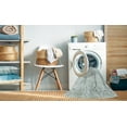 thumbnail image 2 of Ahgly Company Machine Washable Indoor Round Abstract Gray Cloud Gray Area Rugs, 5' Round, 2 of 7