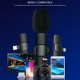 thumbnail image 2 of microphone Cravate Sans Fil Adapté aux Réunions, Cours en Ligne, Jeux, performances en Direct, mini microphone Sans Fil compatible avec iPhone et Android, 2 of 8