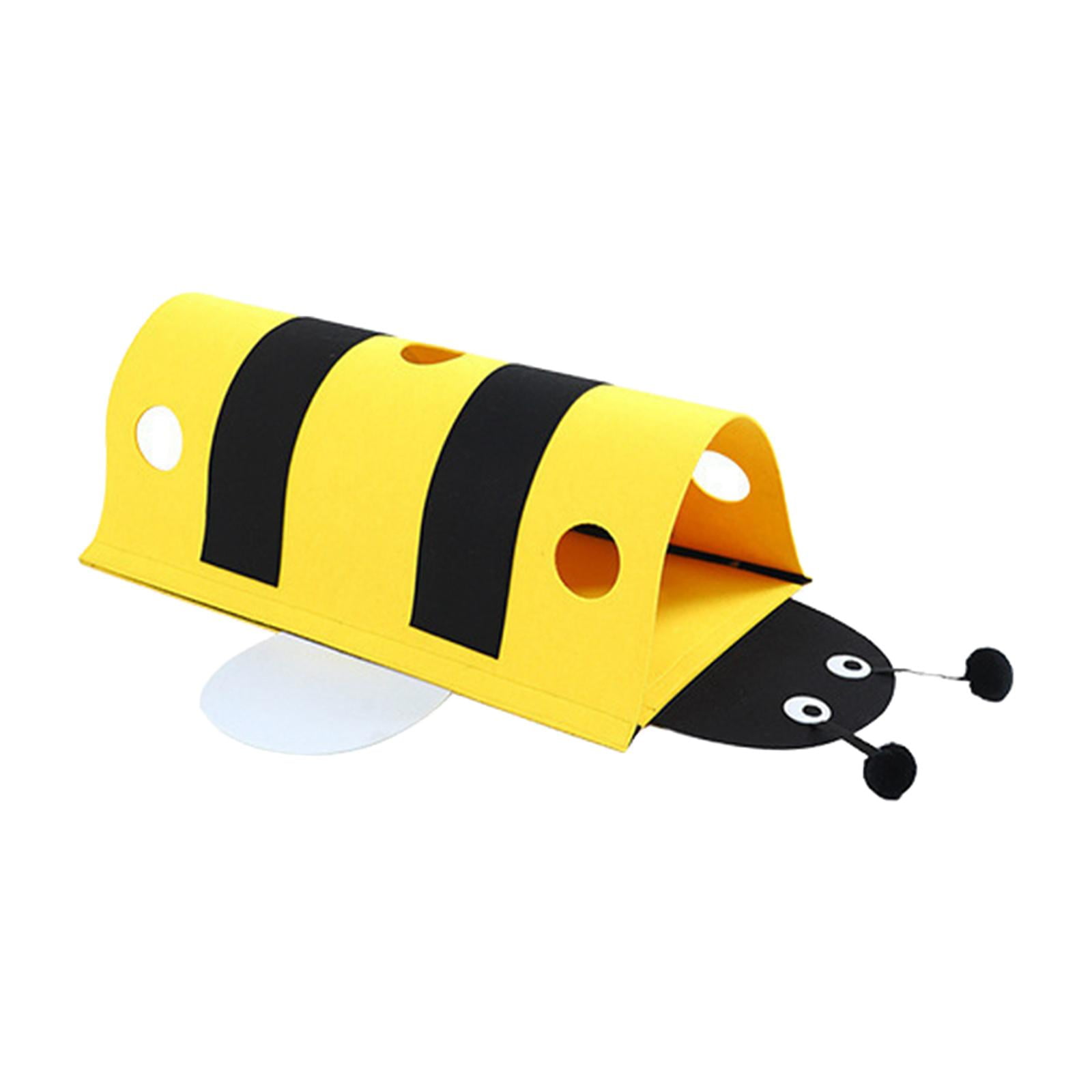 Bvdfgk Cat Tunnel Bee Shaped Cat Toy, Pet Interactive Toy, Indoor Bed Cute Cat Tube for