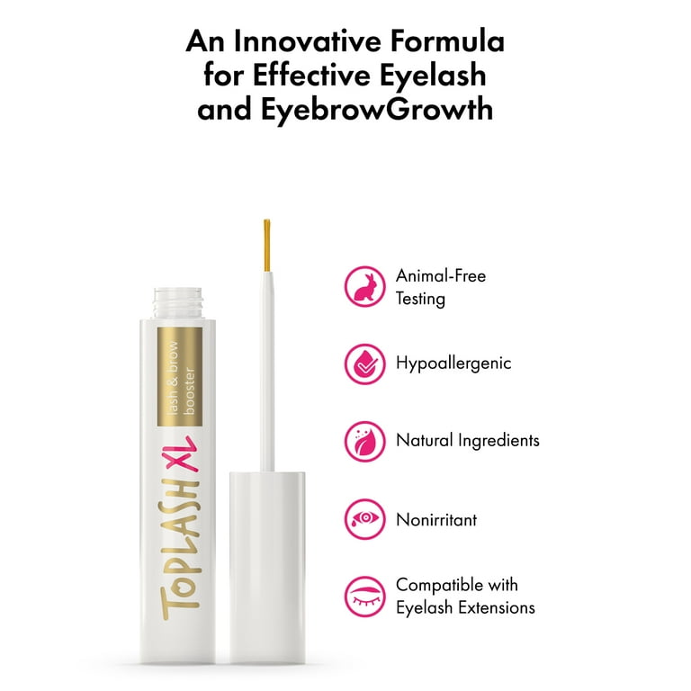Toplash Eyelash Growth Serum & Eyebrow Enhancer, 6ml - Walmart.com