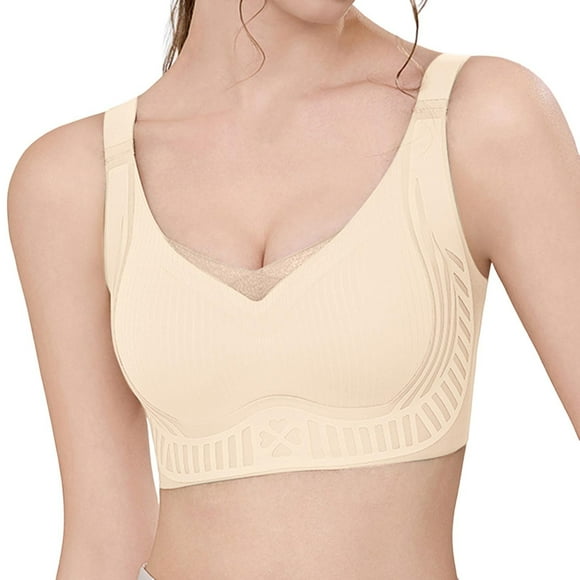 Brasieres de Mujer Sujetador Push up sin Aros, Cómodo y Ajustable, sin Marcas para Mujer Grande