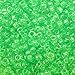 thumbnail image 3 of Lime Green Transparent Pony Crow Beads Large Hole Made in USA 6x9mm, 3 of 4