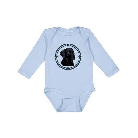 

Inktastic Labrador Retriever Black Lab Gift Baby Boy or Baby Girl Long Sleeve Bodysuit