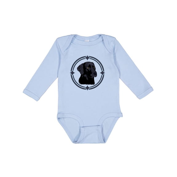 Inktastic Labrador Retriever Black Lab Boys or Girls Long Sleeve Baby Bodysuit