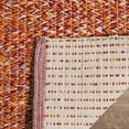 thumbnail image 4 of SAFAVIEH Montauk Zelma Geometric Cotton Area Rug, Orange/Multi, 6' x 6' Square, 4 of 8