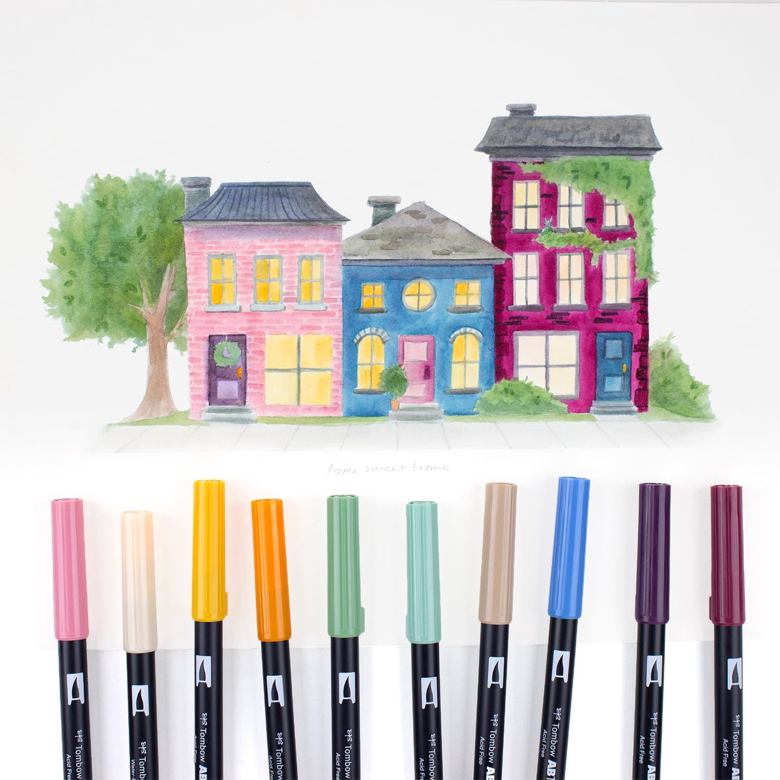 Tombow Cottage Dual Brush Pens, 6 Packs: 10 ct. (60 total)