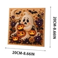 thumbnail image 6 of Halloween Pearl Art Kit, Cute Ghost 3D Diamond Art DIY Craft Kit with Resin Pearls, Halloween Wall Decor Painting for Beginners, Fall Home Decoration, Seasonal Party Activity & Handmade Gift, 6 of 6