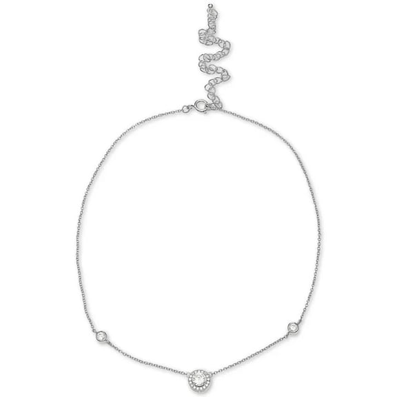 Giani Bernini Station Choker Chain Necklace in Sterling Silver, 12   4" Ext