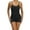 Black, variant on MIANHT Sexy Bodysuits for Women Solid Color Crew Neck Sleeveless Backless Hollow Yoga Tights Jumpsuits for Women Running Exercise Gym Yoga