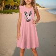 thumbnail image 2 of Fjofpr Toddler Girl Clothes under $5 Toddler Girls Dress Summer Ruffle Sleeve Sundress Outfit For Kids 4-14T, 2 of 7