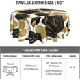 thumbnail image 5 of Flower Tablecloth, Floral Rose Tablecloth Dining-Table Cover, 60 inch Round for Home Party Picnic, 5 of 6