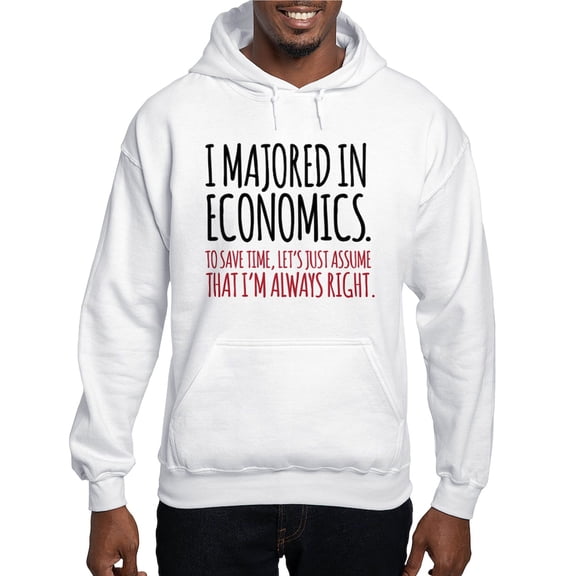 CafePress - Majored In Economics Hooded Sweatshirt - Pullover Hoodie, Hooded Sweatshirt