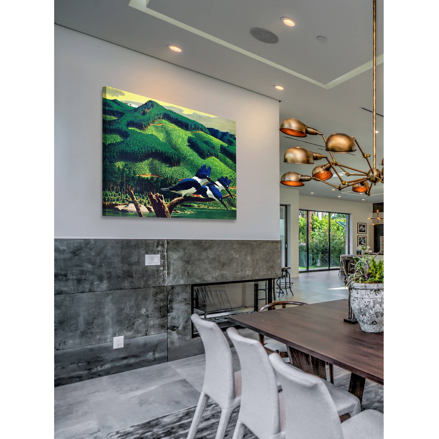 Marmont Hill - "Kingfishers" Painting Print on Wrapped Canvas