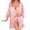 Hot Pink, variant on Lady Sleepwear Pyjamas Womens Sexy Lingerie Satin Pajamas Nightwear Cozy Night-clothes