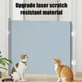 thumbnail image 4 of Retractable PVC Pet Fence Barrier for Doors - No-Drill Install, Jump-Proof Gate with Strong Snap Closures, Transparent Barrier for Cats and Dogs, Easy to Install, 4 of 6