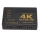 thumbnail image 3 of Conmutador de interfaz multimedia HD 4K 2K 30Hz Convertidor de video HD de 5 puertos para proyector HDTV DVD FAGINEY 1, 3 of 7